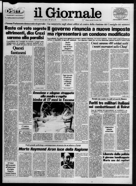 Il giornale : quotidiano del mattino